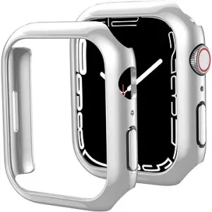 AhaStyle Premium PC Matte Electroplated pro Apple Watch 7 41mm Silver 2ks #3384586