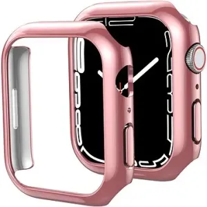 AhaStyle Premium PC Matte Electroplated pro Apple Watch7 45mm Rose Gold 2ks #208156