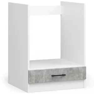 Ak furniture Kuchyňská skříňka Olivie pod troubu S 60 cm bílá/beton