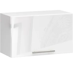 Ak furniture Závěsná kuchyňská skříňka Olivie W 60 cm bílá lesk