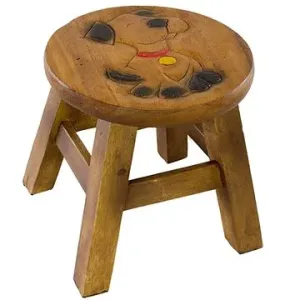 Dřevěná dětská stolička - PEJSEK SE ZLATOU ZNÁMKOU