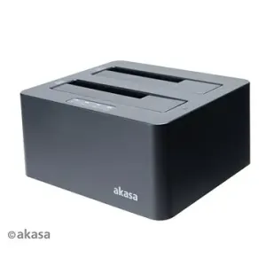 AKASA DuoDock X3, 2 x Dualní HDD/SSD slot USB 3.1 Gen 1 / AK-DK08U3-BKCM