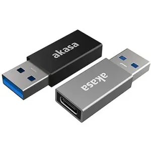 AKASA USB 3.1 Gen2 Type-C female to Type-A male adapter, 2 pack