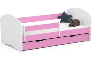 Ak furniture Dětská postel SMILE 160x80 cm růžová