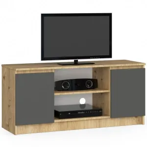 Ak furniture TV stolek Tonon 120 cm dub artisan/grafitový šedý