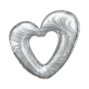 Balónek fóliový srdce stříbrné Albi #1937045