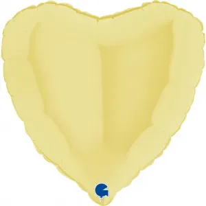 Balónek foliový srdce žluté Albi