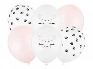 Sada latexových balónků - motiv kočičky - 30 cm - 6 ks
