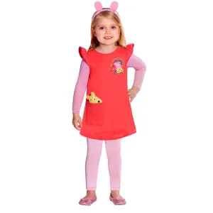 Amscan Dětský kostým červený - prasátko Peppa Velikost - děti: S #1936476