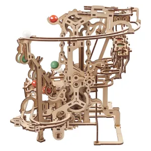 Ugears 3D dřevěné mechanické puzzle Kuličková dráha řetězová #2178128