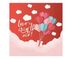 Godan Ubrousky - Love Is In The Air červené 33 x 33 cm 20 ks
