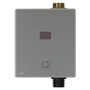 Alcadrain ASP3-KBT Automatický splachovač WC s manuálním ovládáním kov, 6 V (napájení z baterie)