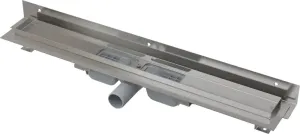 Alcadrain Podlahový žlab s okrajem pro perforovaný rošt a s nastavitelným límcem ke stěně APZ104-1150 APZ104-1150