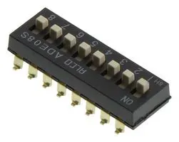 Alcoswitch - Te Connectivity 1-1825058-9 Dip Switch, Spst, 0.1A, 24Vdc, 8Pos, Smd