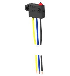 Alcoswitch - Te Connectivity Saj501Ypp0Stdsdtflq Microsw, Spdt, Pin Plunger, 0.1A, 250Vac