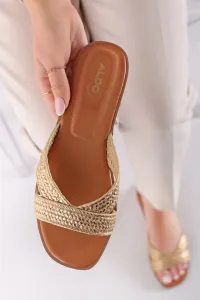 Zlaté nízké pantofle Caria #6079186