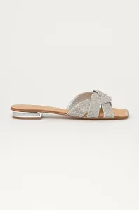 Pantofle Aldo dámské, stříbrná barva