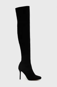 Kozačky Aldo Halobrennon dámské, černá barva, na podpatku #4081601