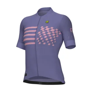 ALÉ Cyklistický dres s krátkým rukávem - PLAY PR-E - fialová #4712870