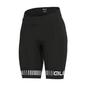ALÉ Cyklistické kalhoty krátké bez laclu - STRADA LADY - bílá/černá L