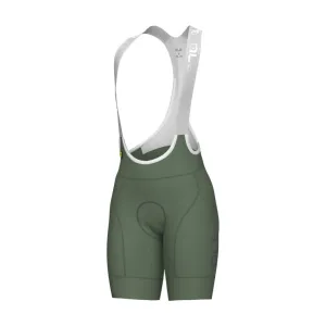 ALÉ Cyklistické kalhoty krátké s laclem - MAGIC COLOUR PR-E - zelená M #4712908
