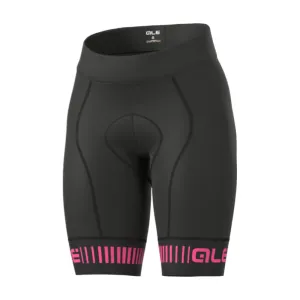 ALÉ Cyklistické kalhoty krátké bez laclu - STRADA LADY - černá/růžová XL