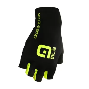 ALÉ Cyklistické rukavice krátkoprsté - VELOCISSIMO  - černá/žlutá XL #4171370