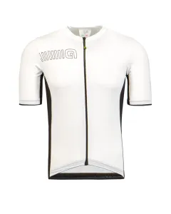 ALÉ Cyklistický dres s krátkým rukávem - COLOR BLOCK - bílá M