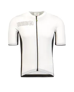 ALÉ Cyklistický dres s krátkým rukávem - COLOR BLOCK - bílá L