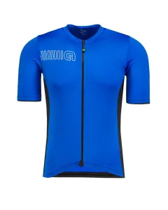 ALÉ Cyklistický dres s krátkým rukávem - SOLID COLOR BLOCK - modrá L