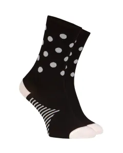 ALÉ Cyklistické ponožky klasické - BUBBLE - bílá/černá M