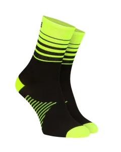 ALÉ Cyklistické ponožky klasické - ONE - žlutá/černá L