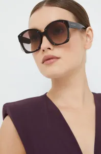 Sluneční brýle Alexander McQueen dámské, hnědá barva #2030591