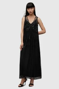 Šaty AllSaints WD367Y ROBYN EMB DRESS černá barva, maxi