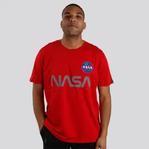 Pánské tričko alpha industries NASA Reflective T-Shirt Red #1127689