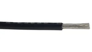 Alpha Wire 67010 Bk Hook-Up Wire, 1Mm2, Black, Per M