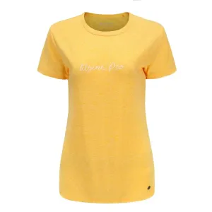 ALPINE PRO Jequosa Žlutá Dámské Melírované Tričko XS
