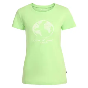 ALPINE PRO Planeta Zelená Dámské Tričko Z Organické Bavlny L