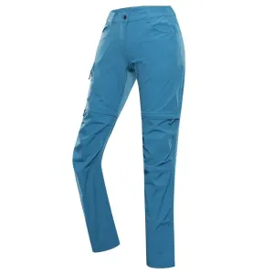 ALPINE PRO Nesca Modrá Dámské outdoorové kalhoty s odepínacími nohavicemi 34