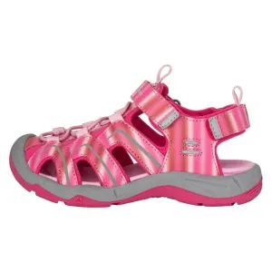 ALPINE PRO Anguso Růžová Dětské sandály s reflexními prvky 28
