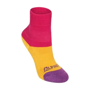 ALPINE PRO Noldo Růžová Dětské Ponožky z merino vlny S
