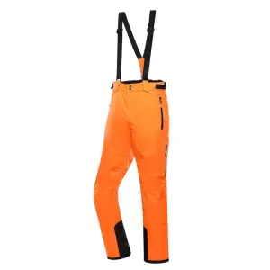 ALPINE PRO Lermon Oranžová Pánské Lyžařské Kalhoty S Membránou Ptx S