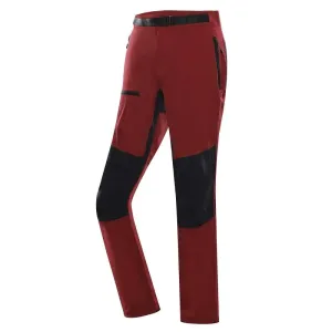 ALPINE PRO Span Červená Pánské Softshellové Kalhoty 48