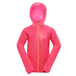 ALPINE PRO Biko Růžová Dětská ultralehká bunda s impregnací 92-98
