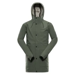 ALPINE PRO Perfet Zelená Pánský Nepromokavý Kabát S Membránou Ptx XL