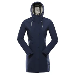 ALPINE PRO Perfeta Modrá Dámský Nepromokavý Kabát S Membránou Ptx XL