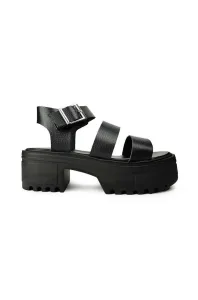Sandály Altercore Kali dámské, černá barva, na podpatku #5832370