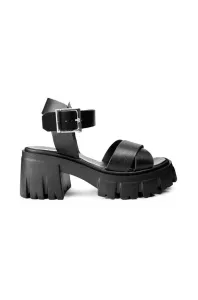 Sandály Altercore Sophia dámské, černá barva, na podpatku #4064265
