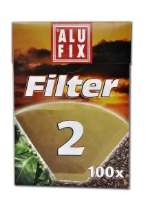 Kávové filtry vel. 2, 100 kusů, nebělené