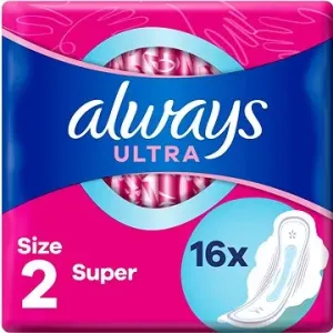 ALWAYS Ultra Super Plus vel.2 Hygienické vložky s křidélky 16ks